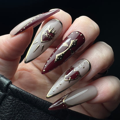 Sacred Heart (Red/Gold)